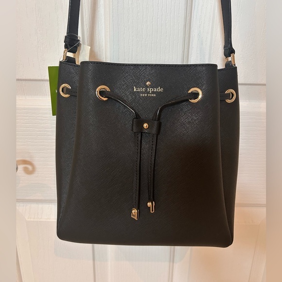 kate spade Handbags - NWT KATE SPADE Harriet Cape Drive Women Black Bucket Bag